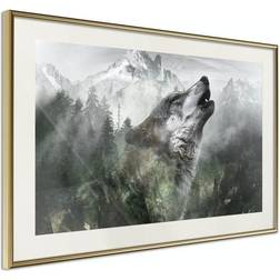 Arkiio Affisch Howling Wolf [Poster] 45x30 Poster